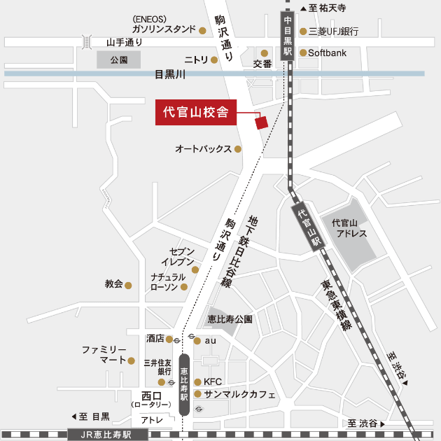 東京校地図